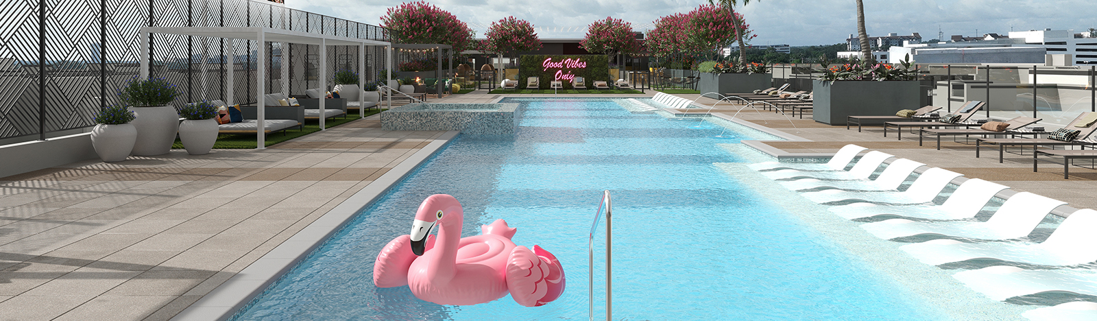 Resort style pool