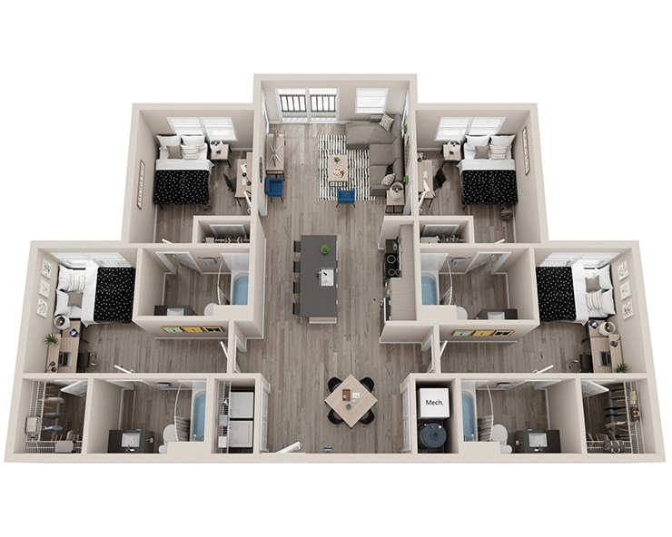 D1.1 - 4x4 Floor plan