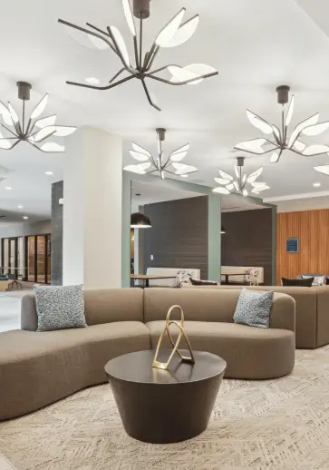 a modern resident clubhouse