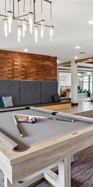 a pool table